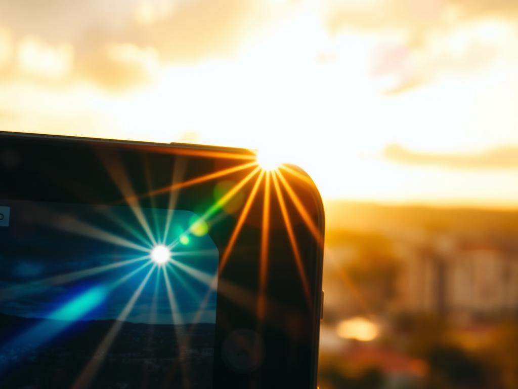 Lens flare in mobile photography