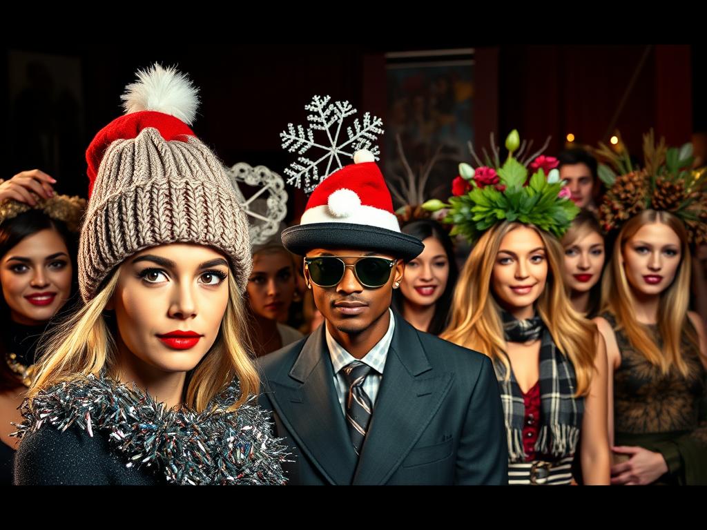 creative ways to wear festive hats