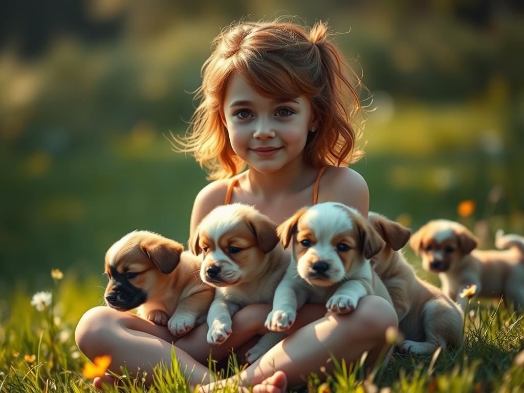 puppy girl pictures