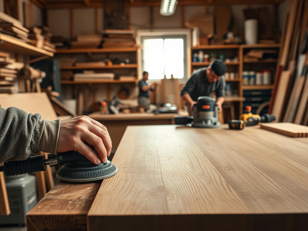 wood finishing techniques with power tools